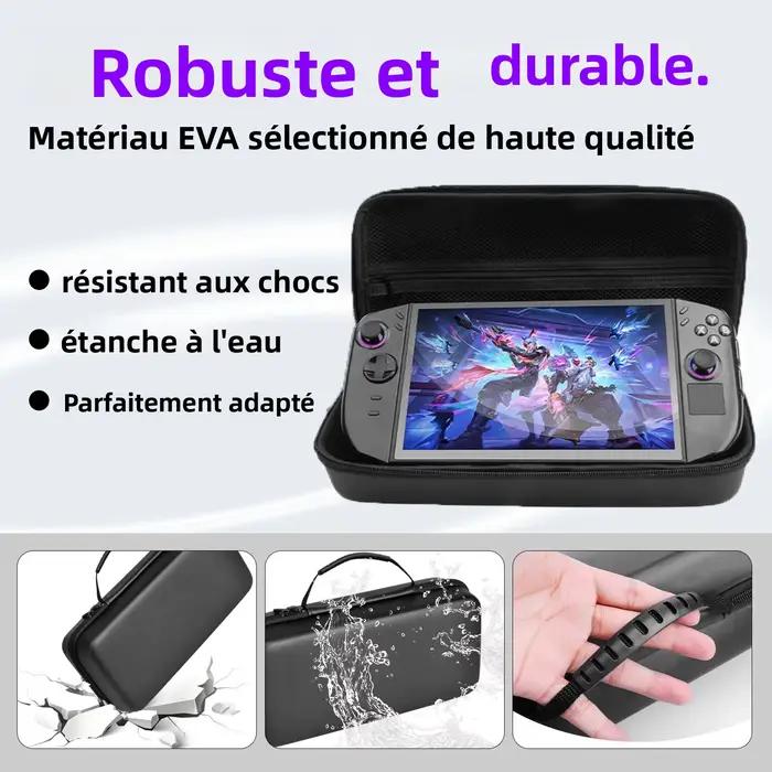 Kit d'accessoires 3 en 1 pour Lenovo Legion Go 2 coque de protection verre trempé écran sac de transport dur et doublure intérieure douce pour gamer voyage occaions spéciales