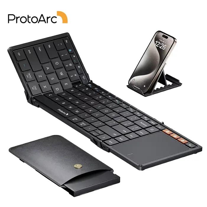 XK01 TP clavier pliable avec pavé tactile claviers de voyage Bluetooth pliants pour iPad iPhone ordinateur portable