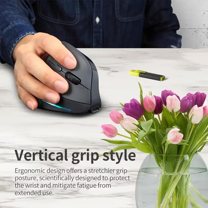 Souris sans fil ergonomique Lefon 2.4G