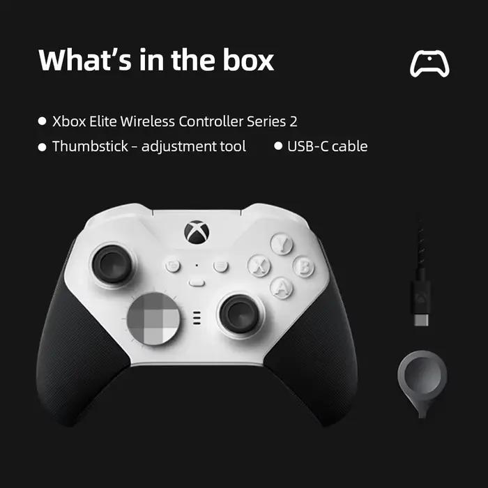 100% nouveau contrôleur sans fil Microsoft Xbox Elite original série 2 cœurs – blanc