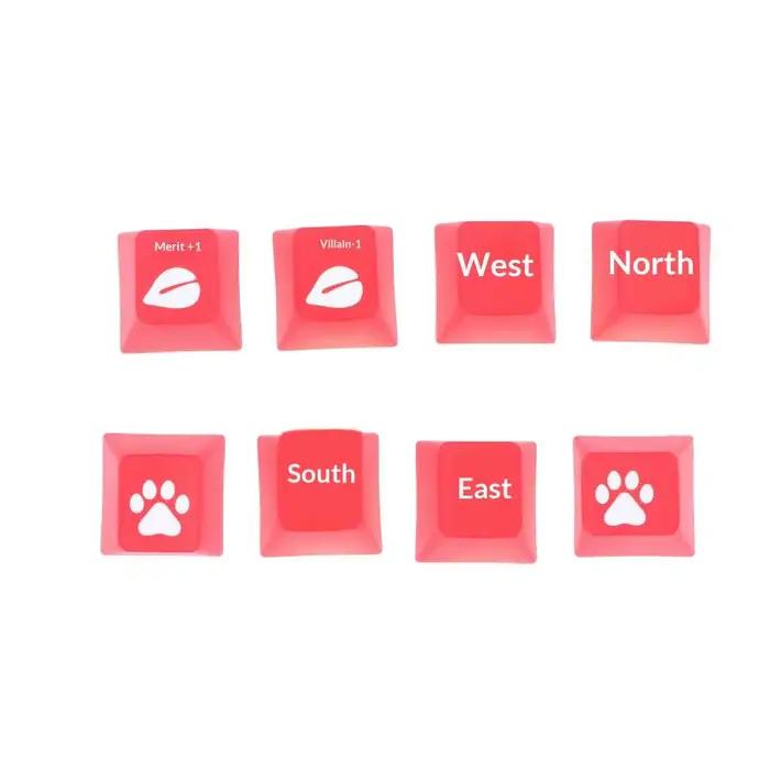Capuchons de touches translucides de culture chinoise pour clavier mécanique