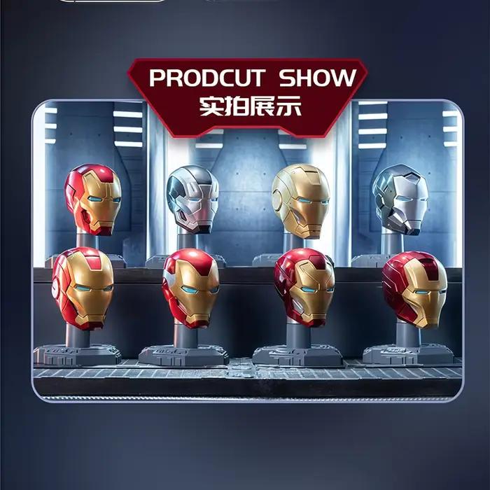 MORSTORM Tony Stark Iron Man casque MK7 MK15 MK46 MK85 MK42 MK21 MK 16 figurine Anime modèle assemblage jouets boîte aveugle cadeau de noël
