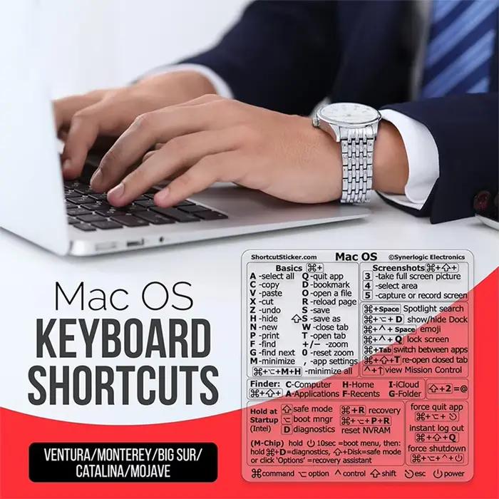 Autocollants de raccourci de clavier