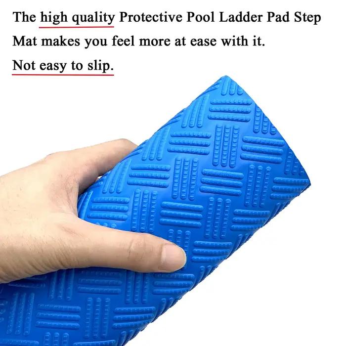 Tapis d'échelle de piscine, coussinet de marche de piscine antidérapant de protection avec Texture, pour piscines hors sol, marches d'escalier