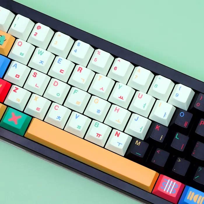 GMK Motif Keycaps colorant sous allemand coréen espagnol arabe français russe ISO ANSI grand ensemble 143 touches pour clavier mécanique