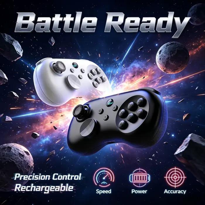 Manette de jeu sans fil à effet Hall Y04