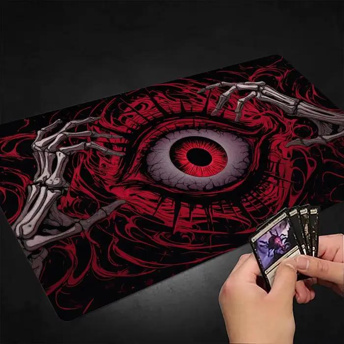 Tapis de jeu Magic The Gathering Terrifying Red Eye avec bords cousus
