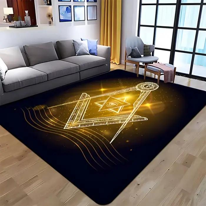 Tapis de Sol en Polymères de Style Maçonnique Lea