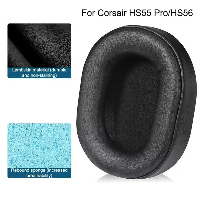 1 paire d'oreillettes de remplacement pour écouteurs sans fil Corsair HS55 Pro HS65