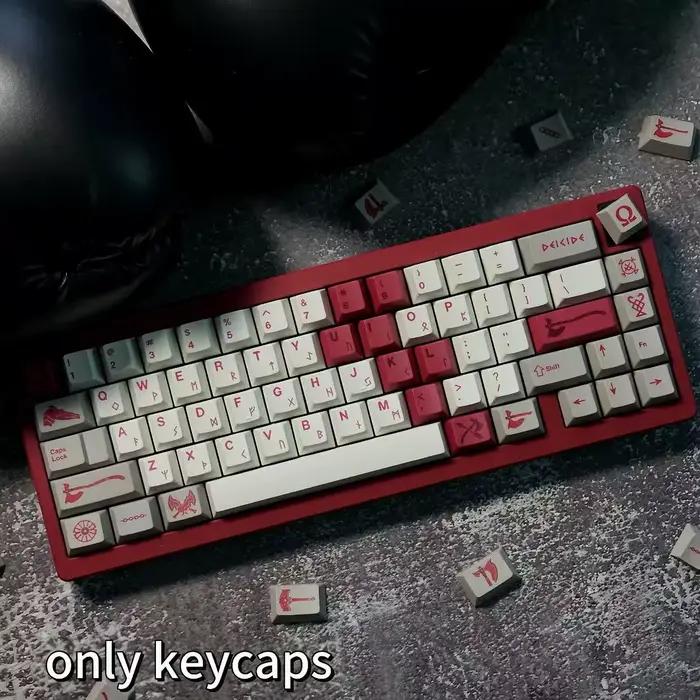 God of War ThemePBTCapuchons de touches de clavier mécanique originaux à profil haut