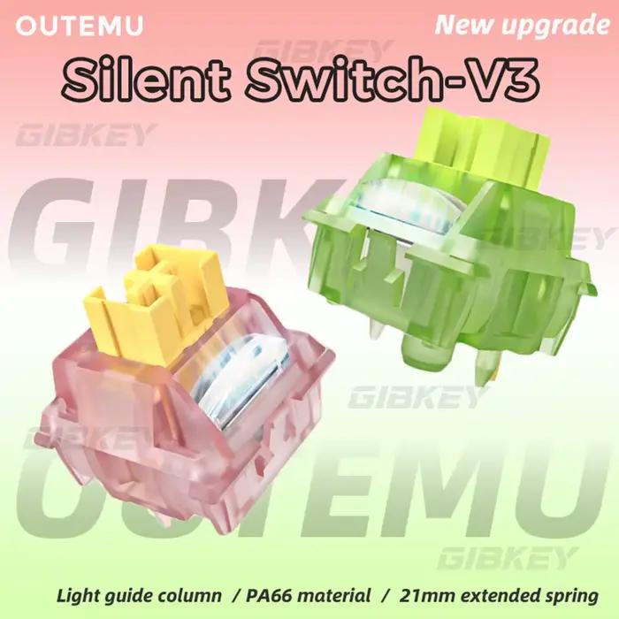 Outemu-Commutateur silencieux Peach V3