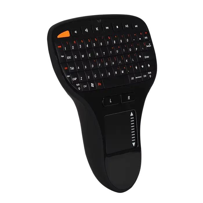 Clavier Mini Clavier Souris Tactile Clavier Mini Contrôle Tactile Souris Intelligente Multimédia Souris Sans Fil 2.4G Clavier 2 en 1