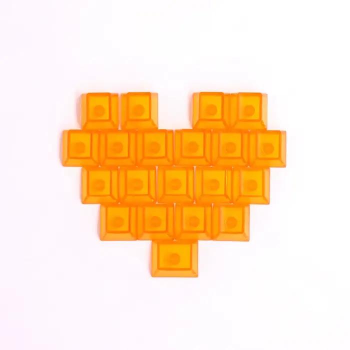 Capuchons de touches transparents pour clavier d'ordinateur 21 pièces en couleur blanche rouge noire et orange pour clavier personnel et professionnel occasions spéciales