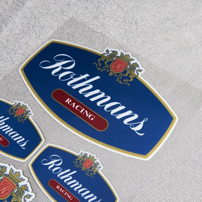 Autocollants de Moto Rothmans Design Exclusif pour Motos Vélos de Course Voitures de Sport Autocollants Résistants à l'Eau et aux Rayures Autocollants Réfléchissants