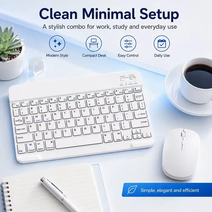 Nouveau clavier Bluetooth sans fil portable sans pavé tactile
