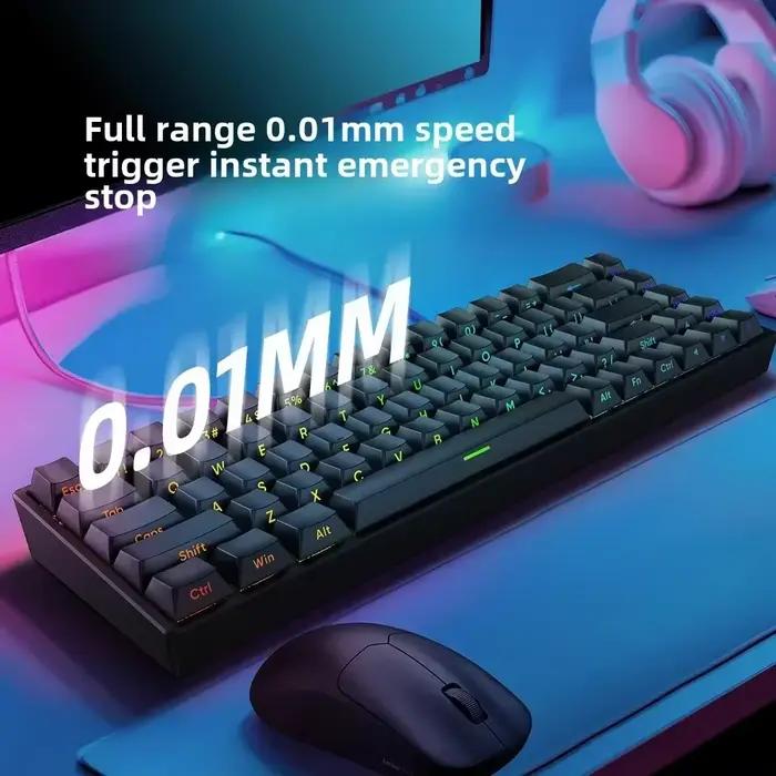 IROK Carotmas D Mars68 Pro clavier mécanique magnétique sans fil de jeu 8K déclencheur rapide 0.01mm