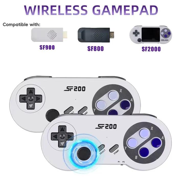 2PC Jeu Vidéo Console Contrôleur pour SF2000/SF900/SG800 Portable De Poche Joueur de Jeu 3D Rocker Sans Fil Gamepad Double Joysi