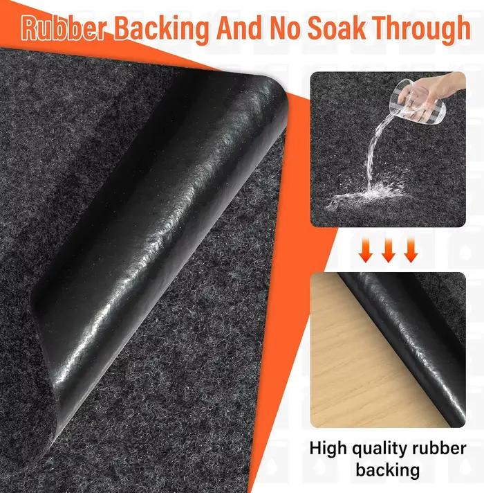 Tapis de garage premium anti-déversement d'huile pour sous la voiture, tapis de maintenance hautement absorbant, protège le sol des gouttes d'huile, des déversements et des taches