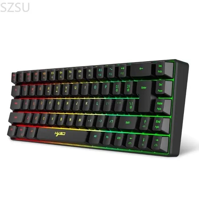 SZSU Pack 1 clavier jeu V200 Mini RGB 60% avec fonctionnalité multimédia