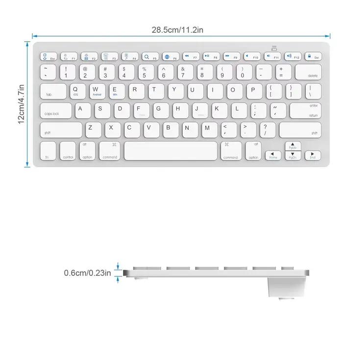 Clavier sans fil Bluetooth 78 touches
