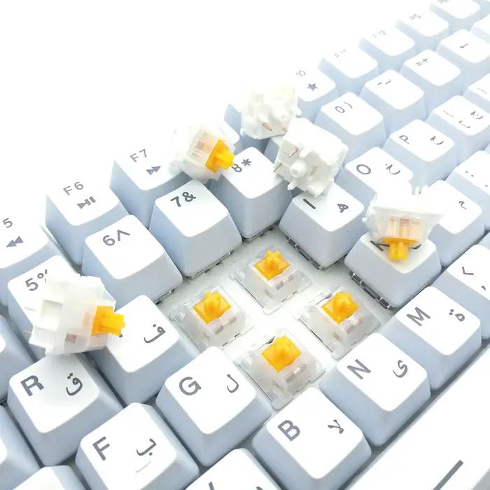 Tecsee DIY Tactile/Linear Mechanical Keyboard Tester Samples Pack Switches of the Key Core Trial Gaming RGB SMD MX Switch