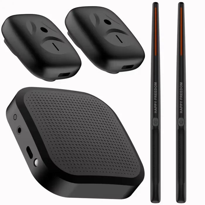 Batterie électronique virtuelle portable intelligente avec baguettes et pédales, idéale pour débutants, enfants et adultes