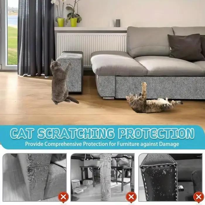 Tapis d'escalade mural pour chat, 40x200cm, résistant à l'usure, anti-rayures, bricolage, Protection des canapés
