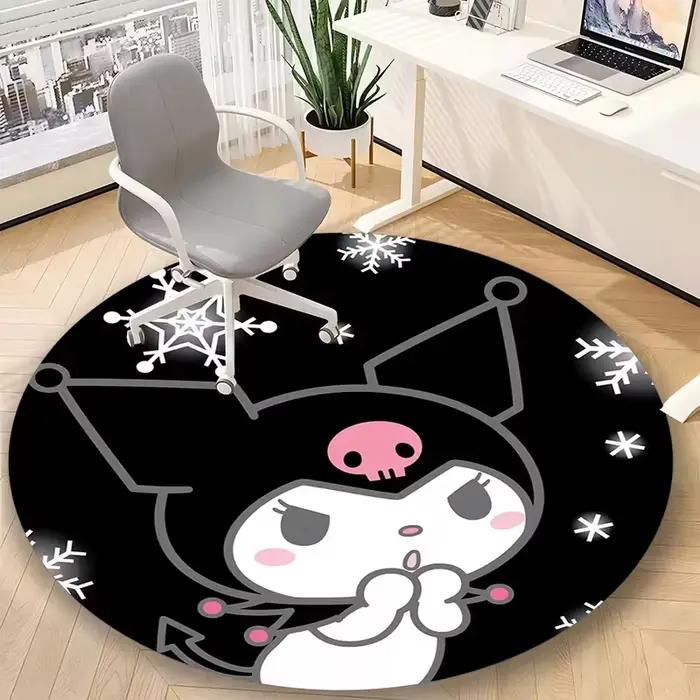 Tapis rond Sanrio Kuromi mignon