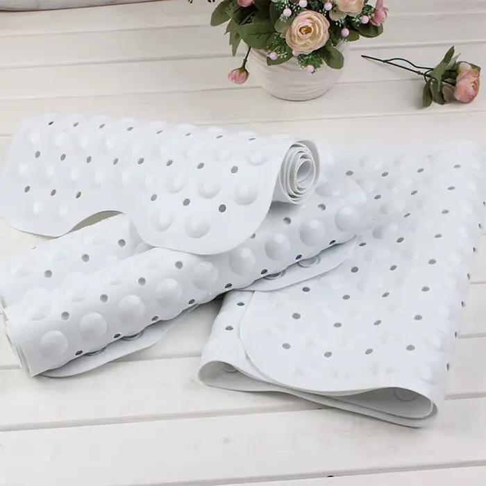 Tapis de bain antidérapant de grande taille 100x40cm, rectangulaire, doux, douche, salle de bain, Massage, ventouse, tapis de baignoire antidérapant