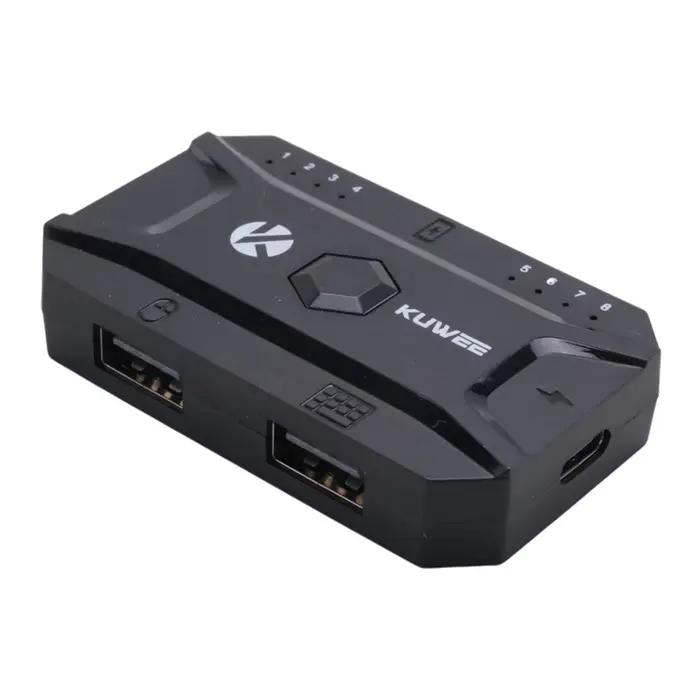 Hub Bluetooth USB 5.0 convertisseur clavier et souris filaires vers adaptateur Hub sans fil prenant en charge 8 appareils pour t