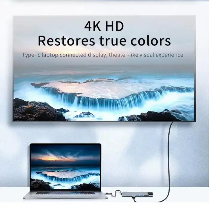 Hub USB C 8 en 1, 7 en 2