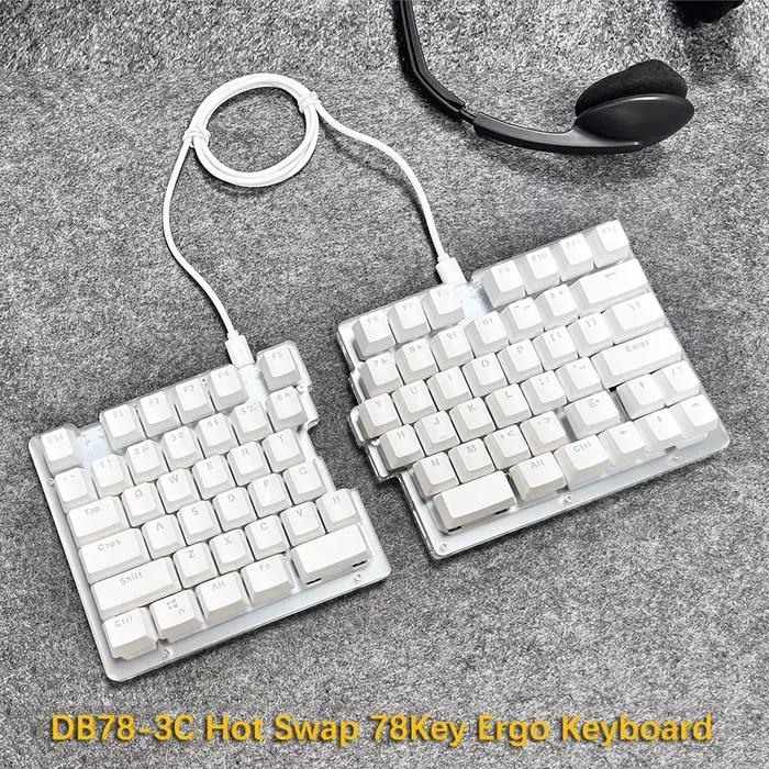 Clavier mécanique filaire DEBROGLIE DB78-3C rétroéclairé par LED