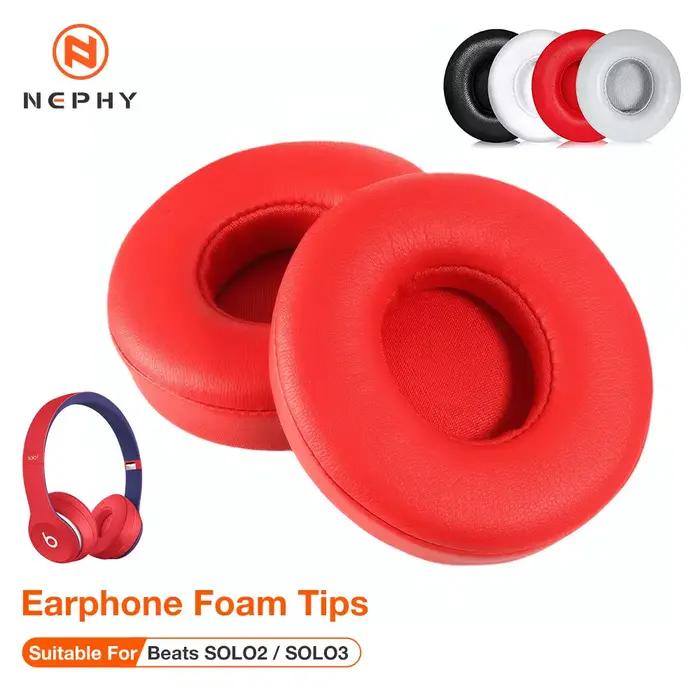 Coussinets d'oreille en cuir protéiné pour Beats Solo 2 offre de remplacement antibruit confortables et isolants multicolores
