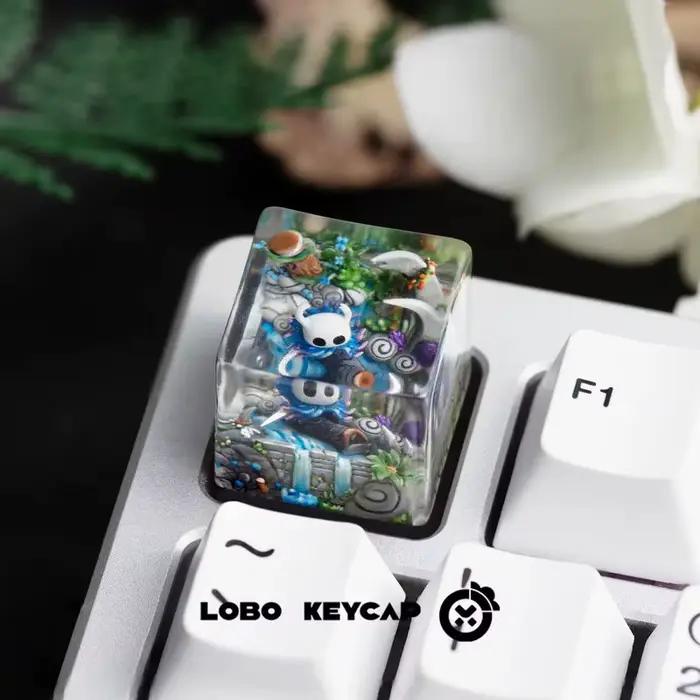 Creux chevalier jeu périphérique personnalisé résine Esc translucide Keycap clavier mécanique