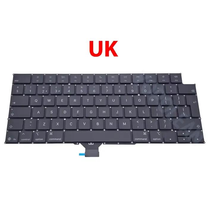 Nouveau clavier pour Macbook Pro 14"16" A3434 A3426 A3427 A3428 A3429 M5 Pro Max US UK Français Russe Espagnol IT Portugais EU
