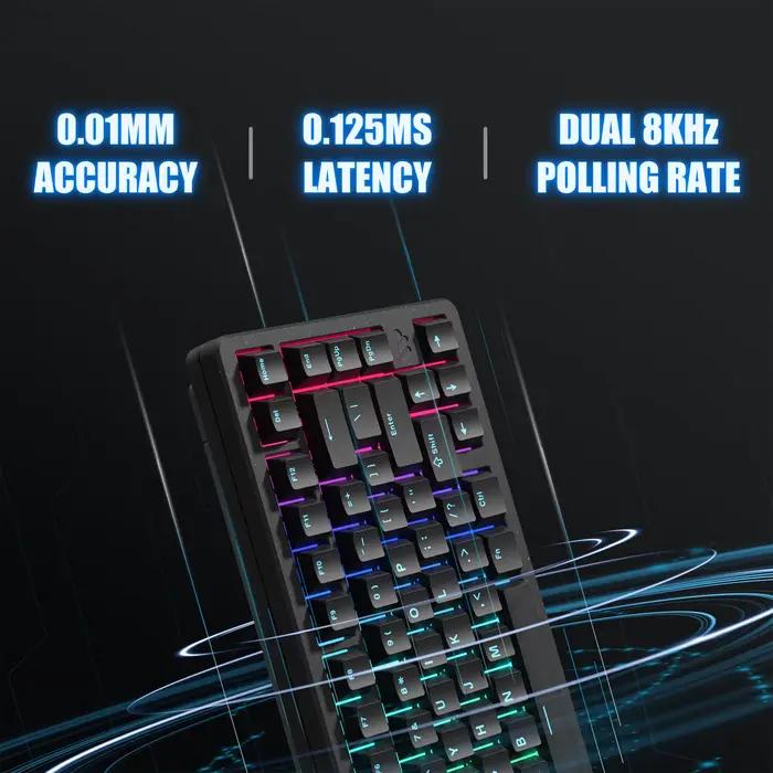 Womier SK75 TMR 3 Modes clavier mécanique magnétique sans fil joint d'échange à chaud