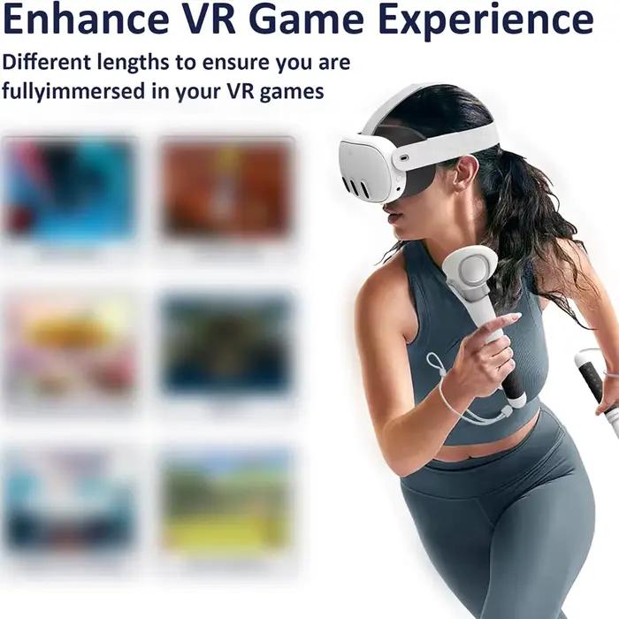 Poignées de contrôleur de poignée d'extension de jeux VR pour Meta Quest 3
