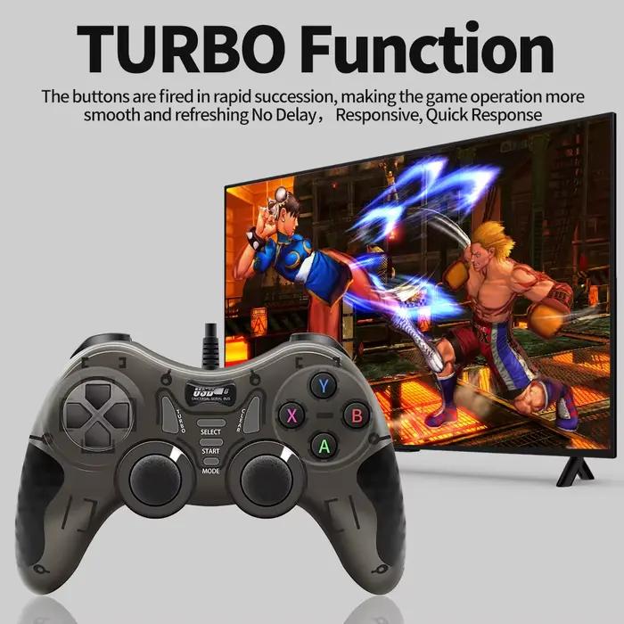 Contrôleur de jeu filaire avec 360 ° Manette 3D pour PS3/PS2/PS1/Steam/console de jeu/TV/ordinateur portable