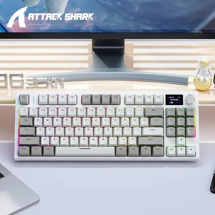 ATTACK SHARK K86 clavier mécanique avec bouton en métal
