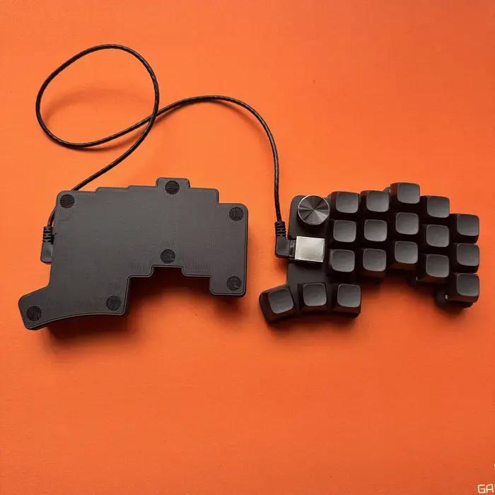Cheapino V2 36 touches clavier mécanique filaire fendu Kit d'échange à chaud coque d'impression PLA micrologiciel QMK