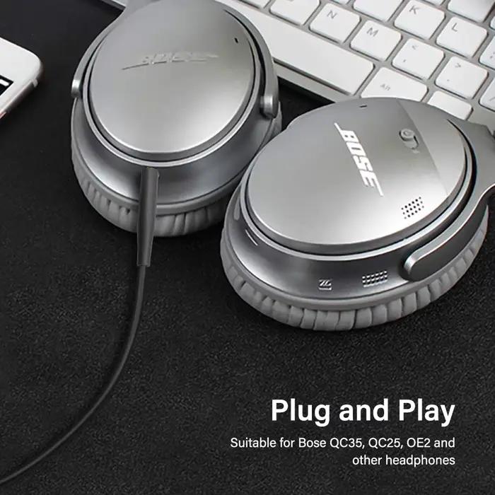 Câble Aux pour casque BOSE QC35II QC35 QC25 link OE2/OE2I, 3.5mm à 2.5mm