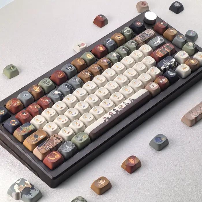MAIMOOO – capuchons de touches de clavier Owl Letter Moa Cherry Pbt