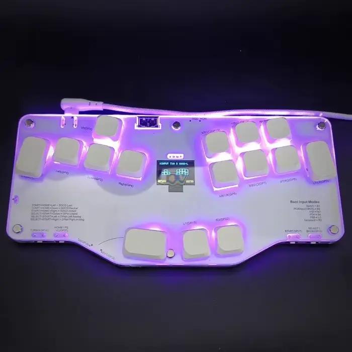 Mixbox clavier à une main profil bas personnalisé filaire rvb échangeable à chaud ergonomique Mini