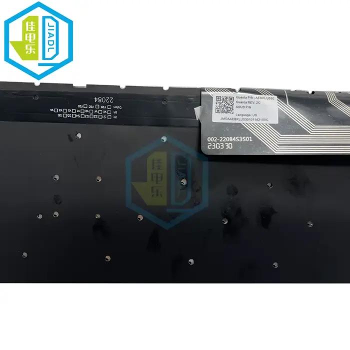 Clavier rétroéclairé rvb américain pour ASUS TUF Gaming F17 FX507 FX707ZE FX707ZR A17 FA707 FA707RR FA707RC