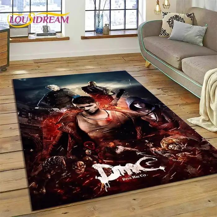 DMC Game 3D D-SAFMay Cry Cartoon Lea Tapis pour Salon