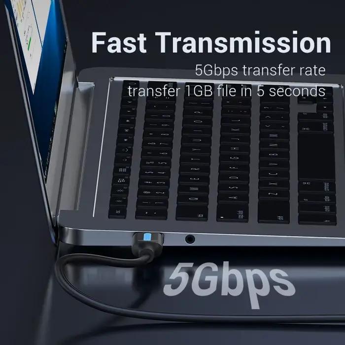 Câble d'extension USB 3.0 mâle vers mâle Vention pour ordinateur portable, disque dur, boîtier TV et autres appareils numériques compatibles occasions spéciales