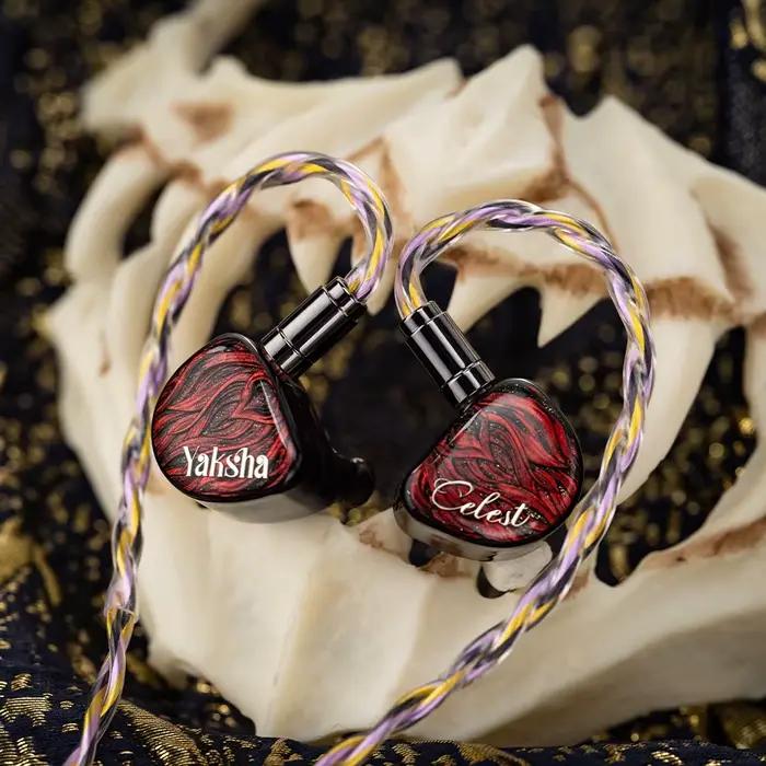 Nouveau casque Celest Yaksha 2DD + 1BA + 1MPD pilotes hybrides moniteur écouteurs IEMs avec 6N OCC argent + câble