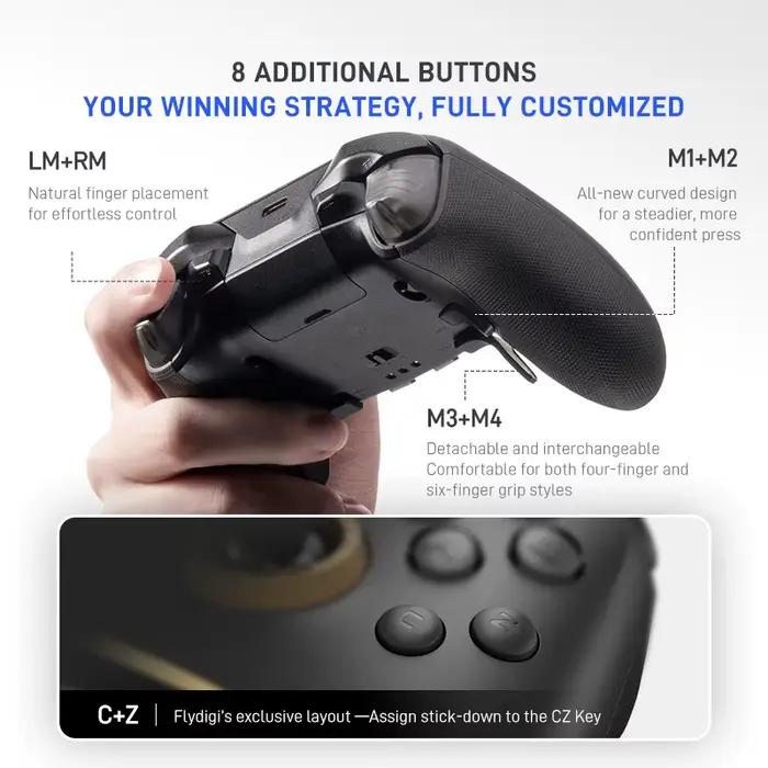 En Stock Version mondiale Flydigi Vader 5 Pro 5PRO contrôleur sans fil Bluetooth manette multi-plateforme pour PC NS2 Mobile Steam