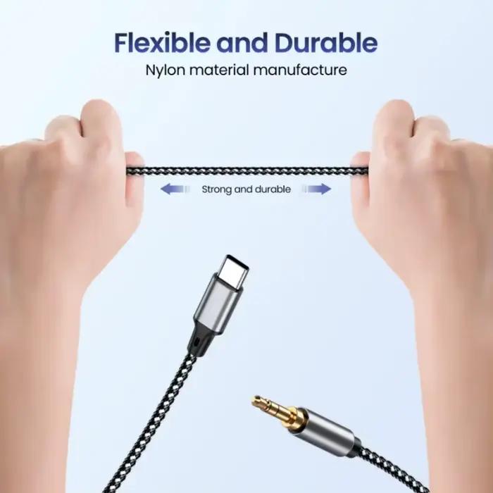Câble USB Type C à Jack AUX 3.5Mm