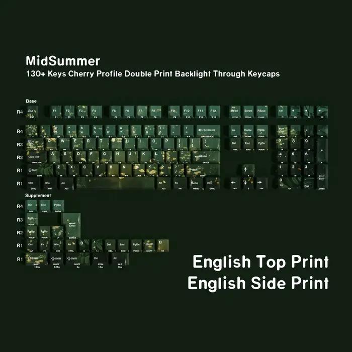 Clavier mécanique pour ordinateur portable avec touches en PBT imprimées sur le côté